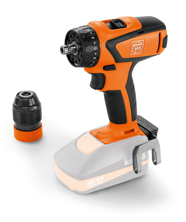 FEIN ASCM 18 QSW Select 4-Gang Akku-Bohrschrauber mit 2 Li-Ionen Akkus 18V3Ah und Schnellladegrät