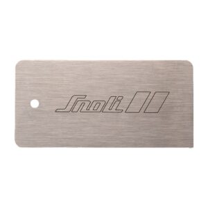 SNOLI Lame métallique Nirosta 125x60x0,8 mm en étui