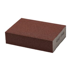 Bloc de ponçage SNOLI pour chants de ski en aluminium 95x65x25mm